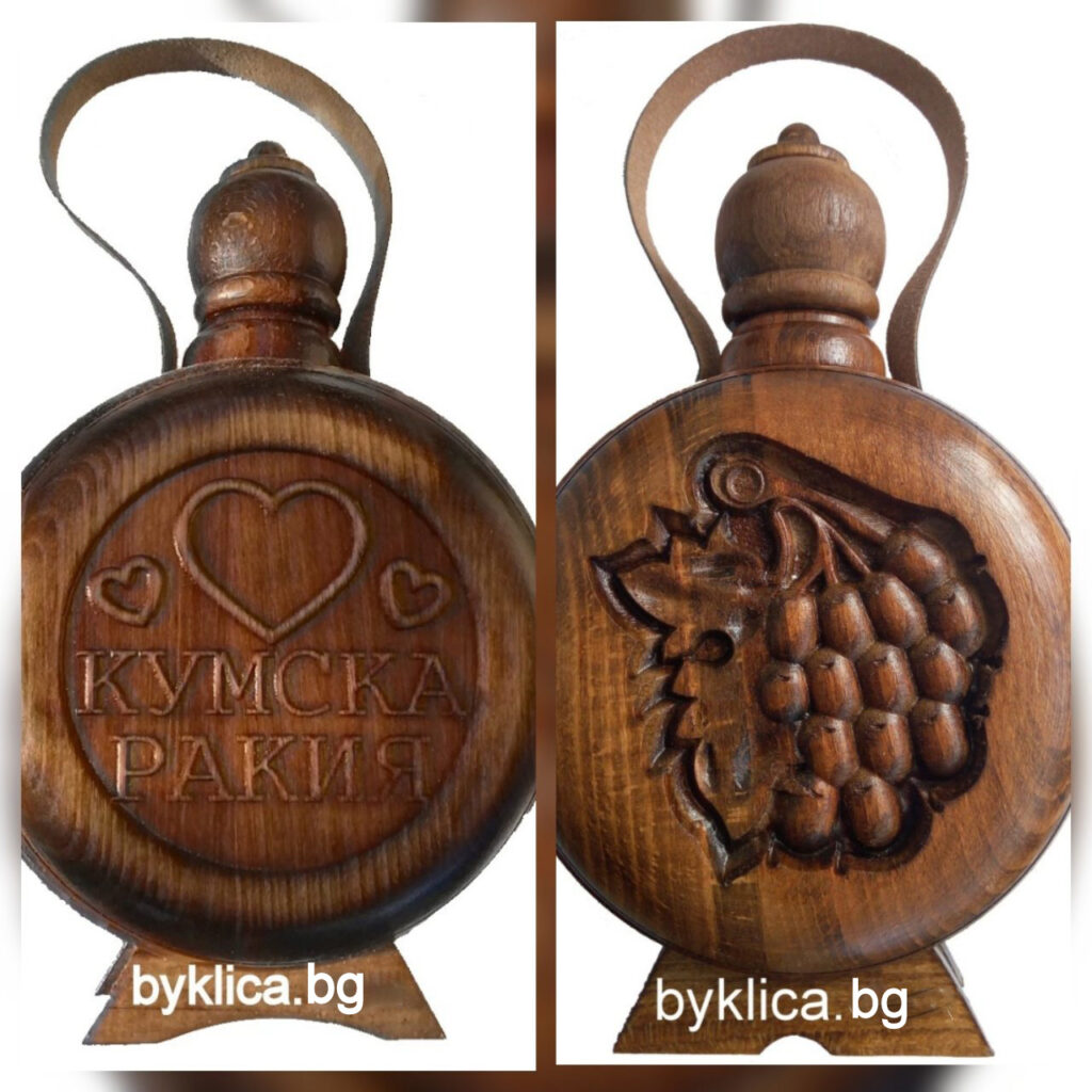 бъклица със стъклен контейнер кумска ракия
